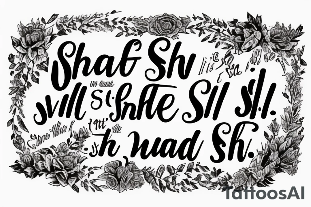 “It Shall Be Well” quote by Zolly tattoo idea