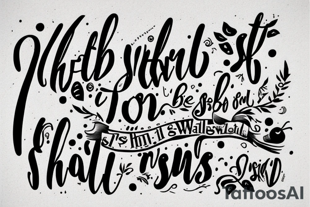 “It Shall Be Well” quote by Zolly tattoo idea