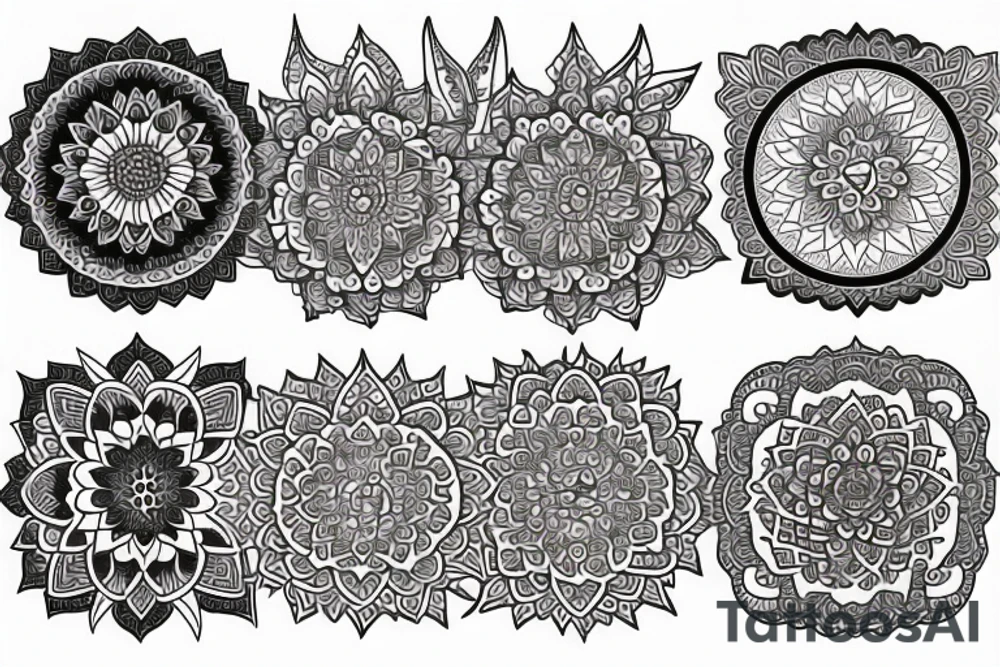 CAT Mandala tattoo idea