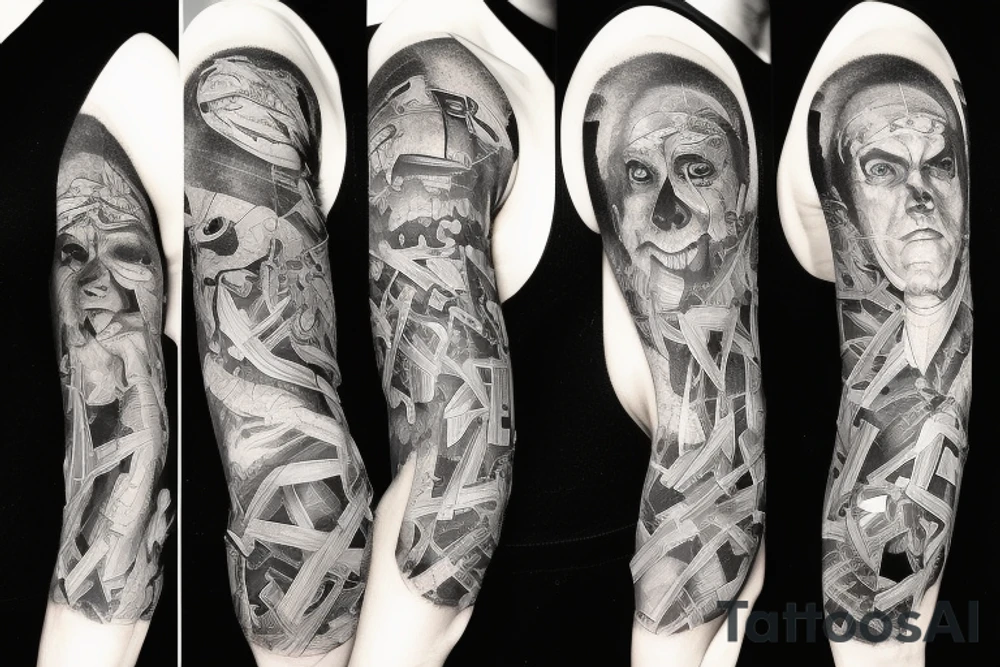 Human evolution from big bang to be human tattoo idea