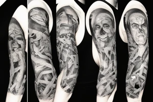 Human evolution from big bang to be human tattoo idea
