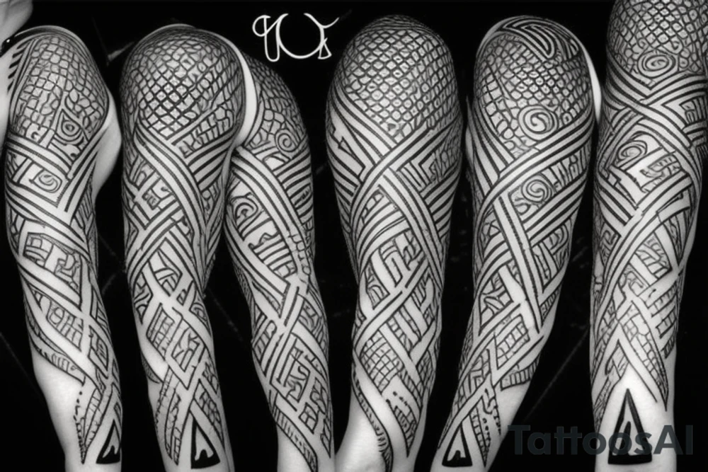 Ankh and infinity symbol combined together tattoo idea
