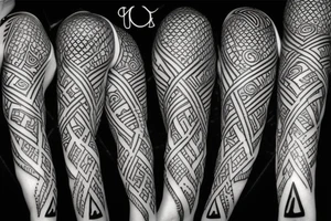 Ankh and infinity symbol combined together tattoo idea