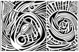 Ankh and infinity symbol tattoo idea