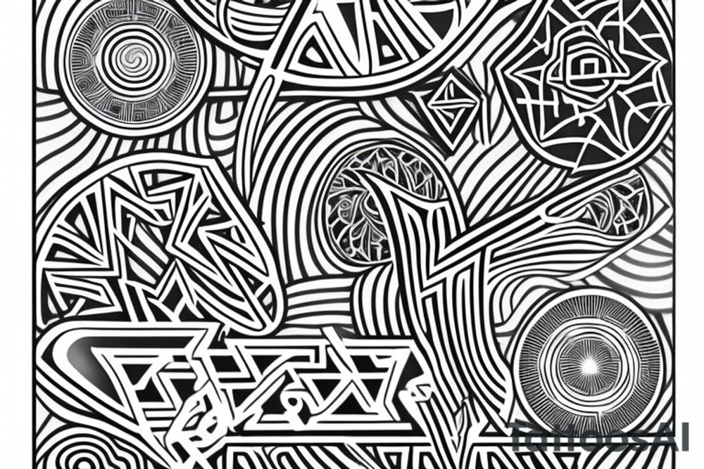 Ankh and infinity symbol tattoo idea