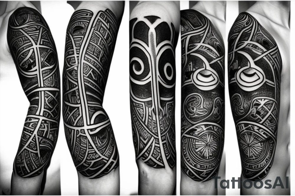 Ankh and infinity symbol tattoo idea