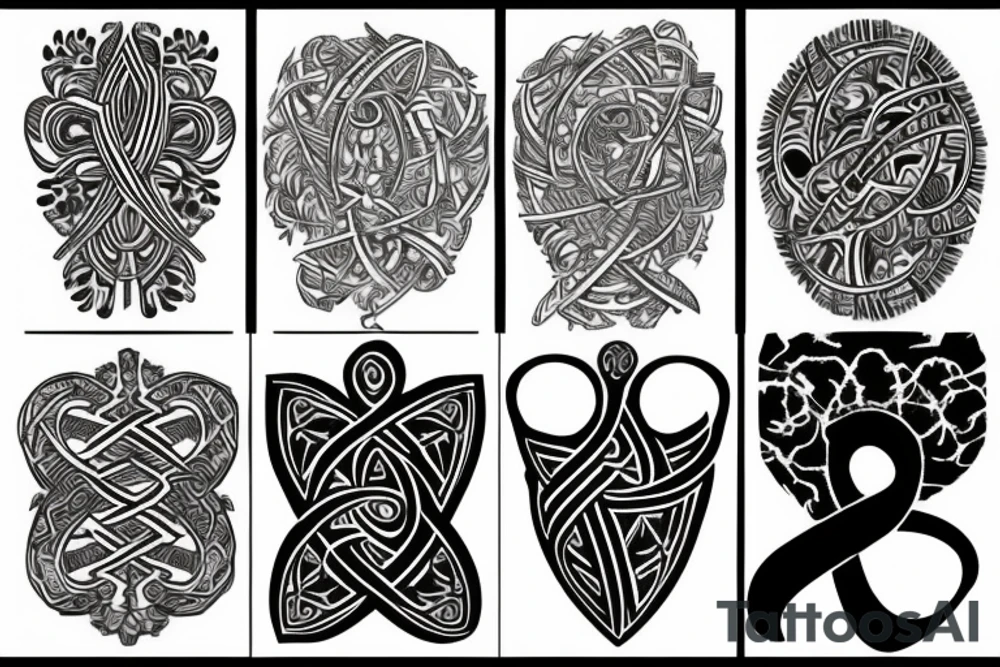 Ankh and infinity symbol tattoo idea