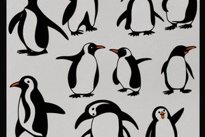 penguin smoking high happy tattoo idea
