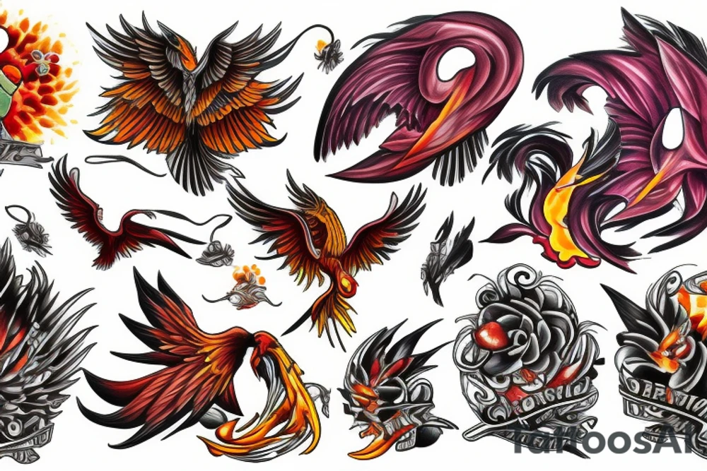 phoenix tattoo idea
