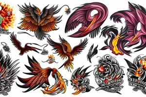 phoenix tattoo idea