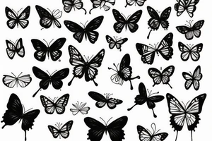 the words “Still Breathing;” with butterflies tattoo idea