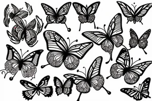 the words “Still Breathing;” with butterflies tattoo idea
