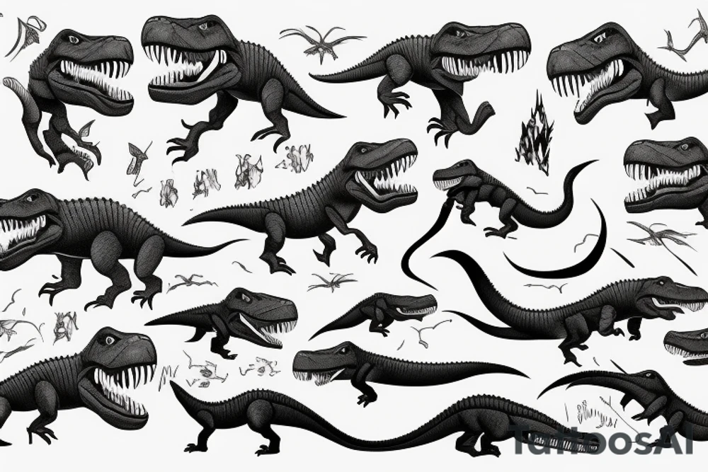 T-rex tattoo idea