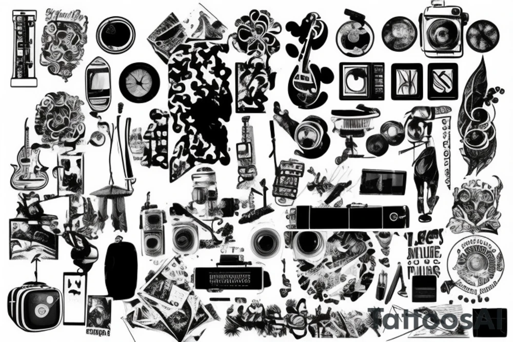 Travel Photography Music tattoo idea