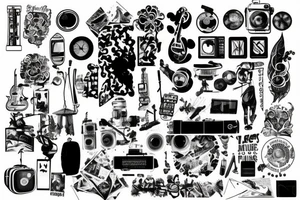 Travel Photography Music tattoo idea