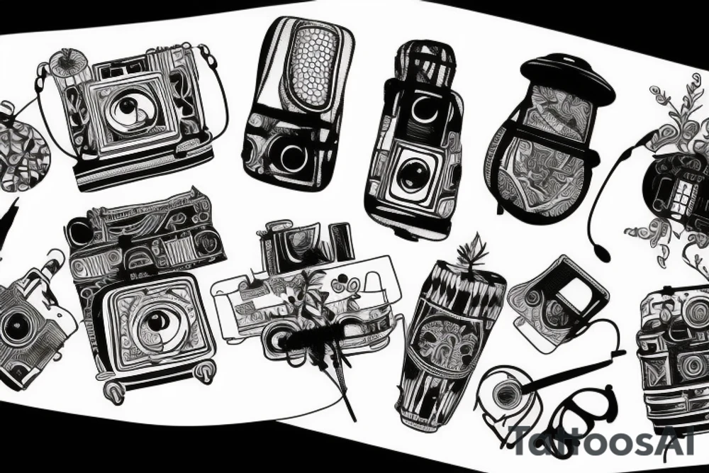 Travel Photography Music tattoo idea