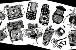 Travel Photography Music tattoo idea