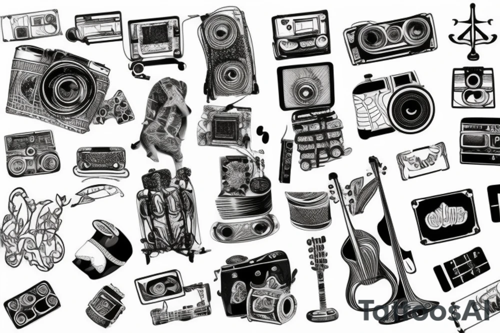 Travel Photography Music tattoo idea