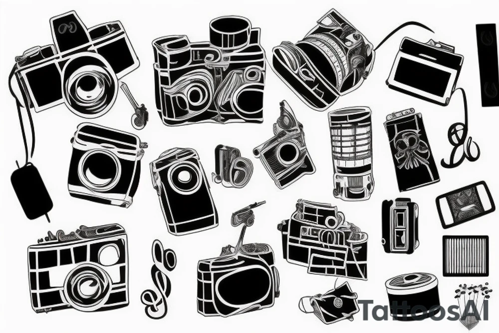 Travel Photography Music tattoo idea