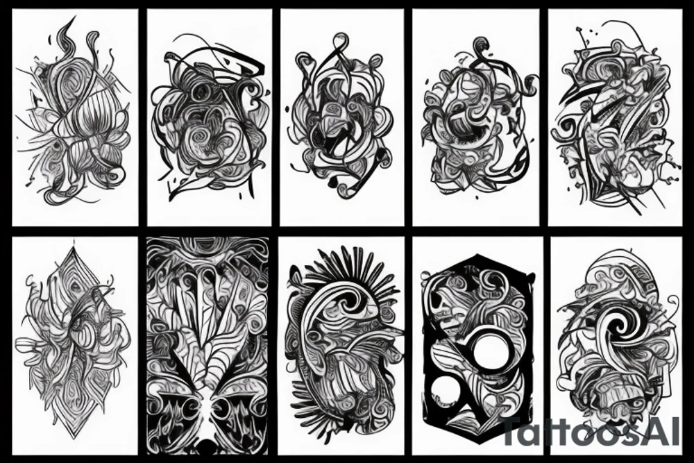 abstract tattoo idea