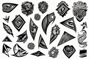abstract tattoo idea