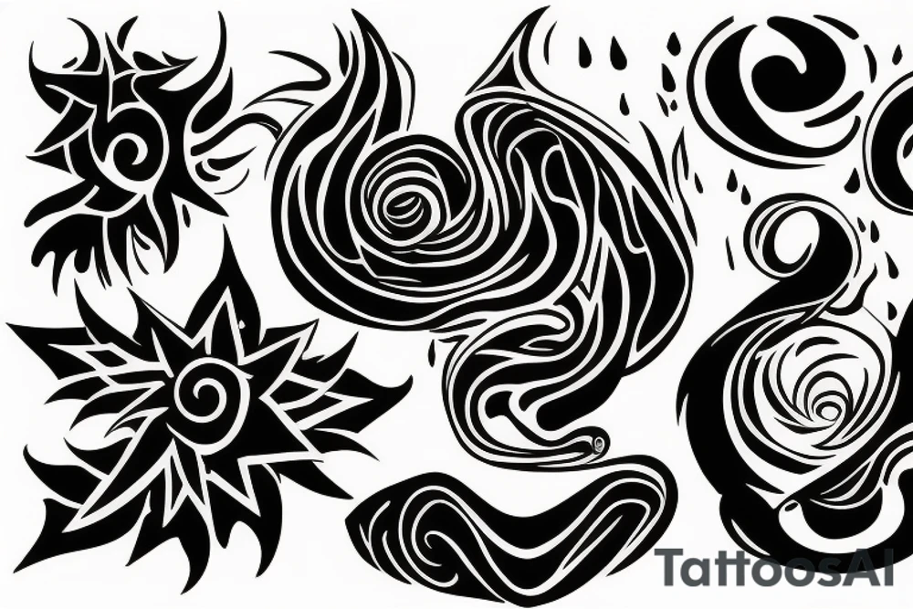 sunset tattoo idea