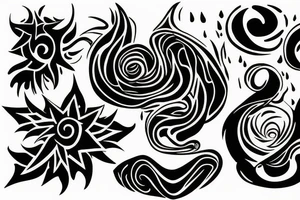 sunset tattoo idea