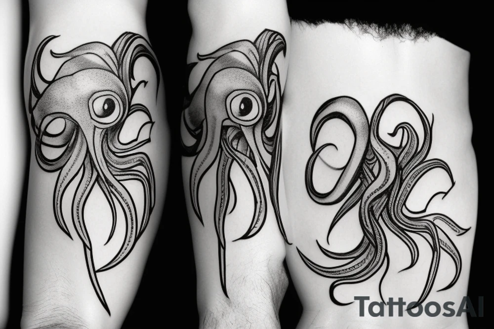 squid tattoo idea