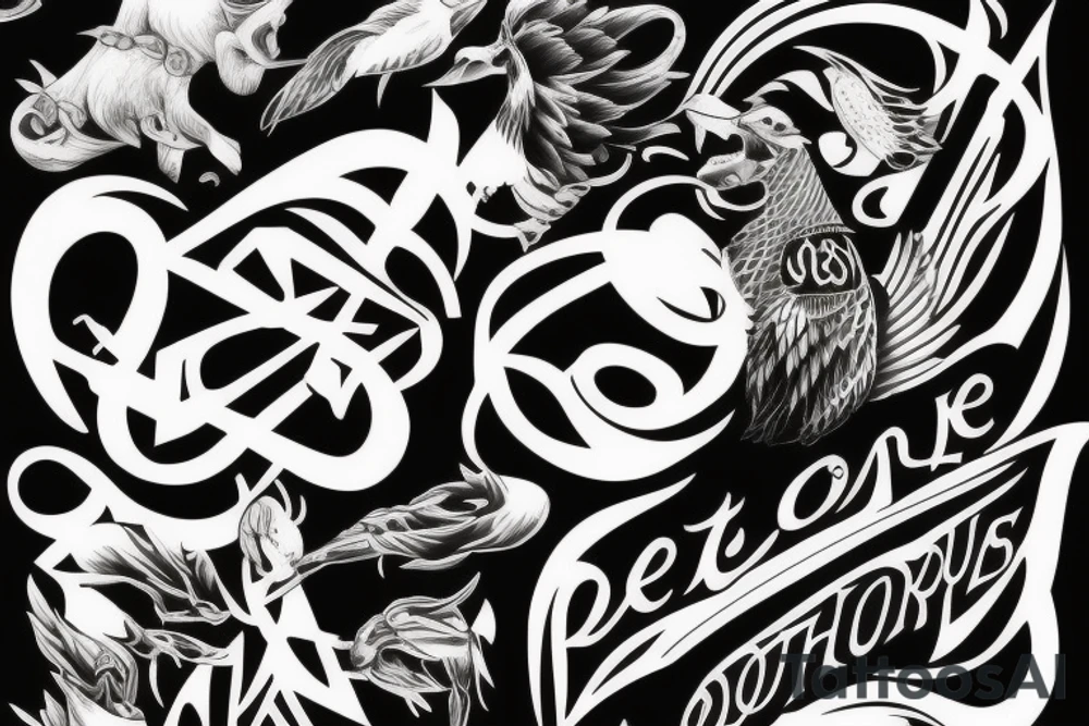 Deftones band logo tattoo idea