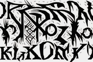 KoRn logo tattoo idea