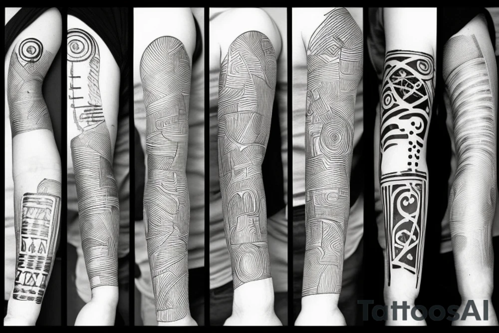 Cracks on arm tattoo idea