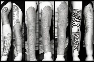 Cracks on arm tattoo idea