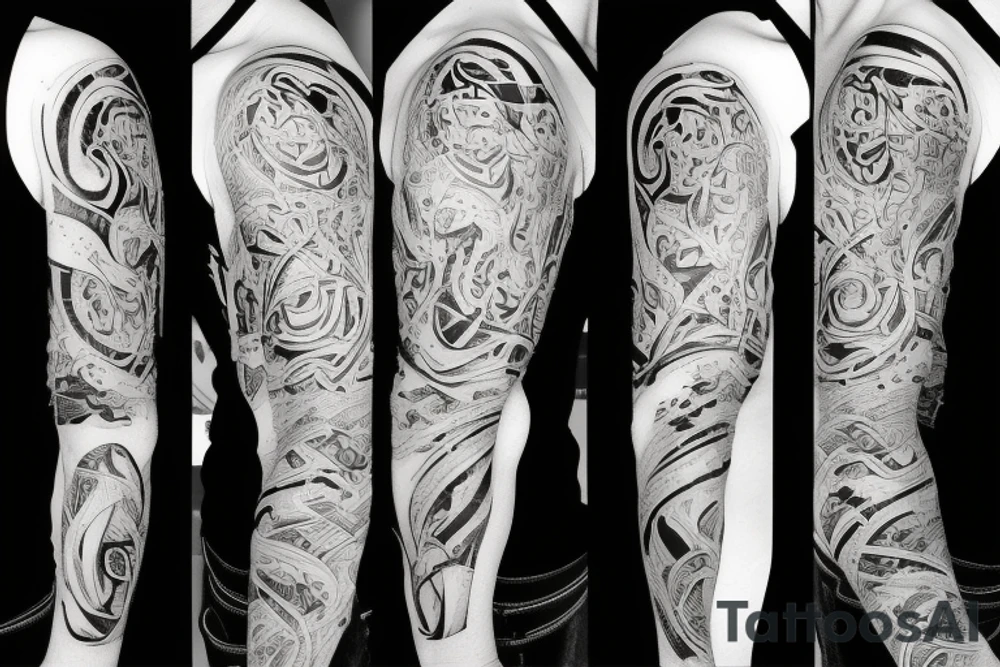 Cracks on arm tattoo idea