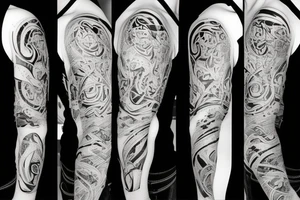 Cracks on arm tattoo idea