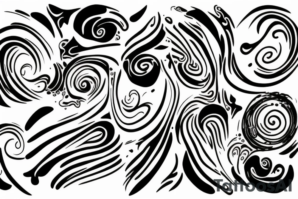 face with swirl eyes tattoo idea