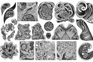 trippy psychedelic tattoo idea