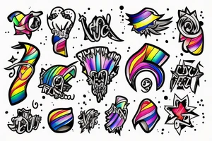 Lucas light rainbow tattoo idea