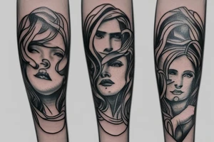 write helen and gidey with designs on my forearm tattoo idea