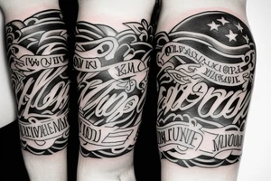 i want to write my sons name on my arm tattoo idea