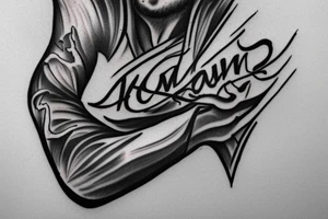 i want to write my sons name LEVON on my arm tattoo idea