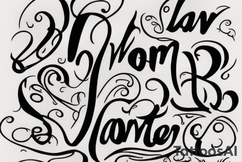 i want to write my sons name LEVON on my arm tattoo idea