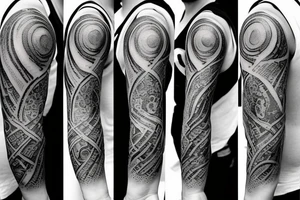 "A tattoo of pi's first 100 digits starting at the hand and wrapping around the arm, getting larger as it goes up, ending with a dramatic pi symbol at the shoulder." tattoo idea