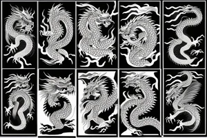 Chinese Dragon with brave heart and warrior spirit inspiring discipline, humbleness and wisdom tattoo idea