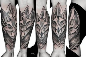 Realistic fox tattoo idea