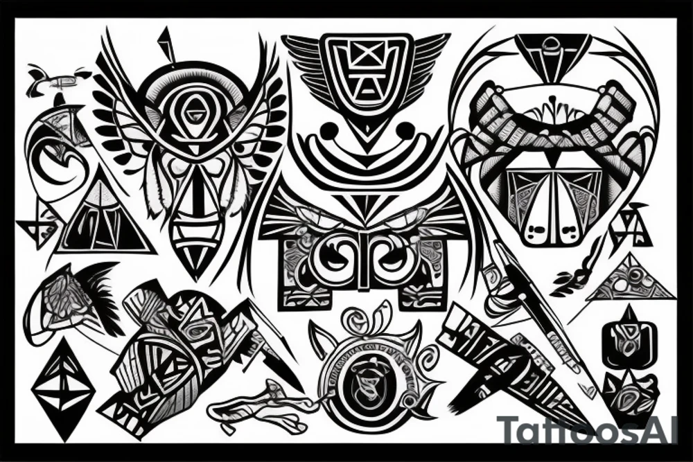 inca cross, incan condor tattoo idea