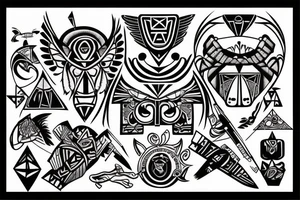 inca cross, incan condor tattoo idea