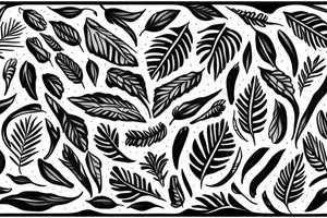 Jaguar with leaves tattoo idea