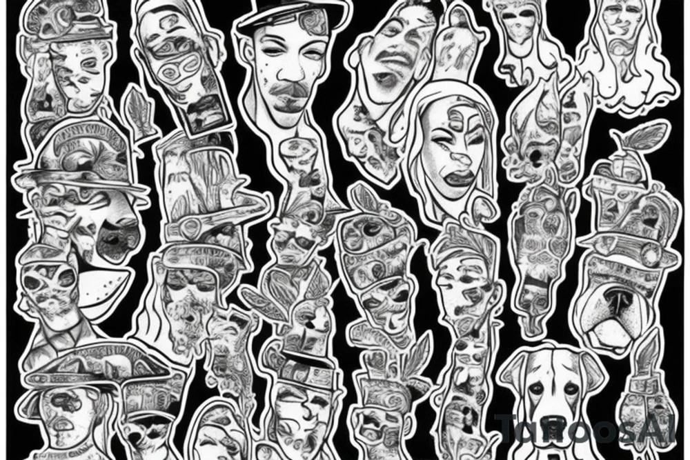 Marijuana. Great Dane. Chicago. tattoo idea