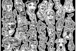 Marijuana. Great Dane. Chicago. tattoo idea