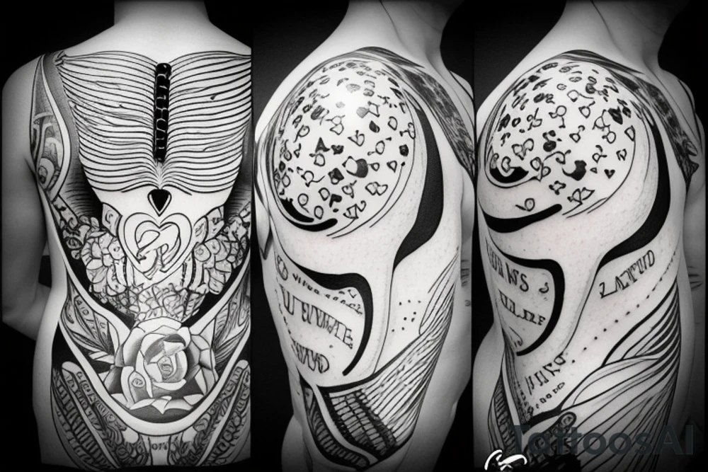 Something which shows courage power daring love and compation tattoo idea